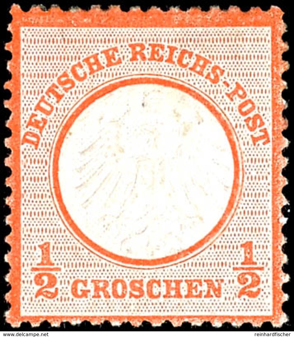 1/2 Groschen Kleiner Schild, Rötlichorange, Tadellos Ungebraucht Mit Originalgummierung, Farbfrisches Kabinettstück, Uns - Other & Unclassified