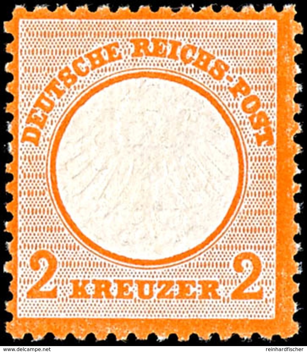 2 Kr. Kleiner Brustschild Orange, Tadellos Postfrisch, Gepr. Hennies BPP Und Fotobefund Jäschke-L. BPP, Mi. 180.-, Katal - Sonstige & Ohne Zuordnung