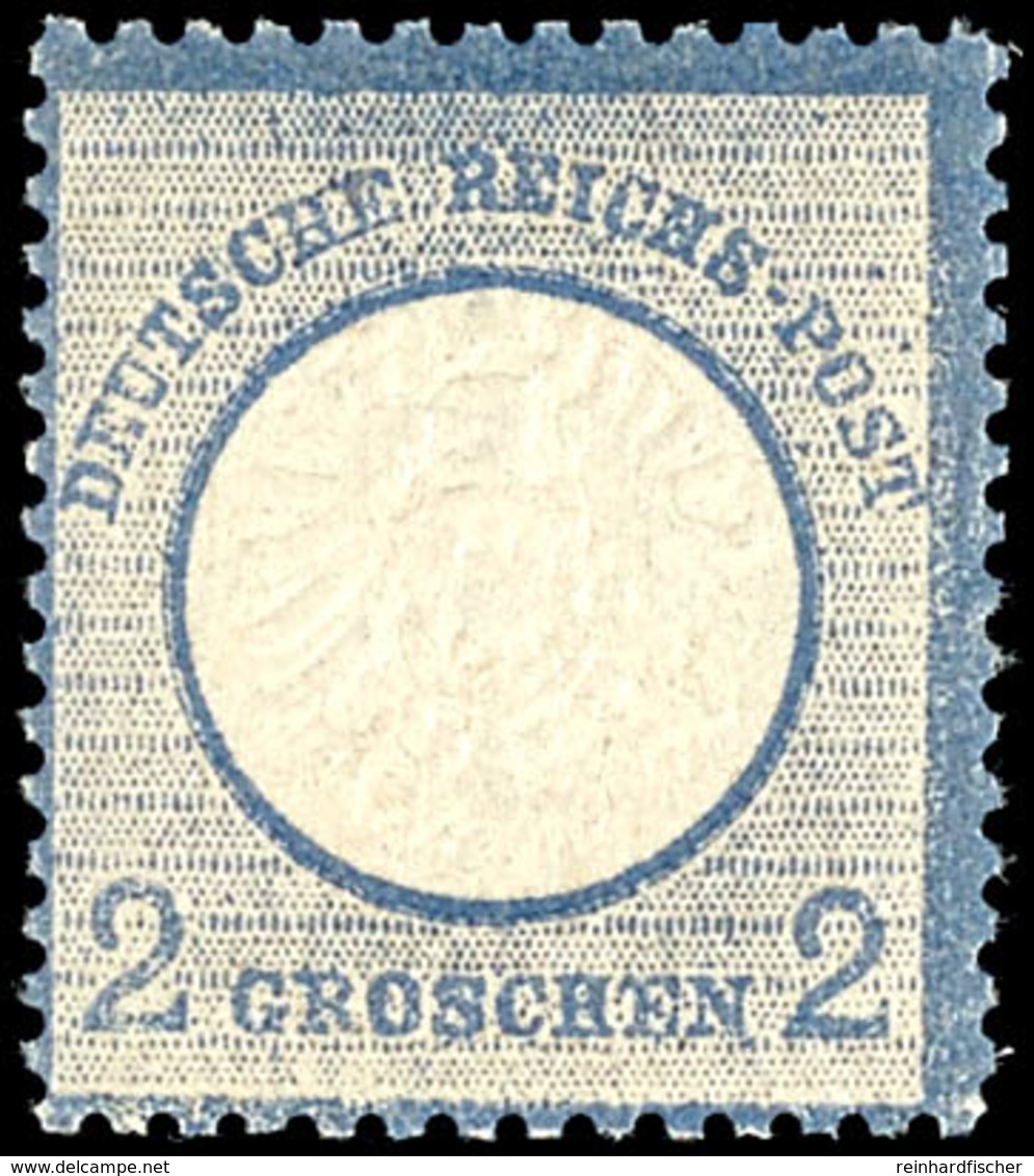 2 Groschen Großer Schild, Ultramarin, Tadellos Postfrisch, Gepr. Georg Bühler, Mi. 100.-, Katalog: 20 ** - Sonstige & Ohne Zuordnung