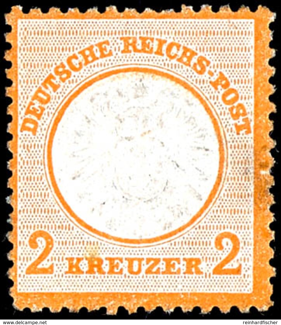 2 Kr. Orange, Ungebraucht, Farbfrisch Und Sehr Gut Geprägt, Oben Ein Kurzer Zahn, Fotobefund Krug BPP, Mi. 650.-, Katalo - Andere & Zonder Classificatie