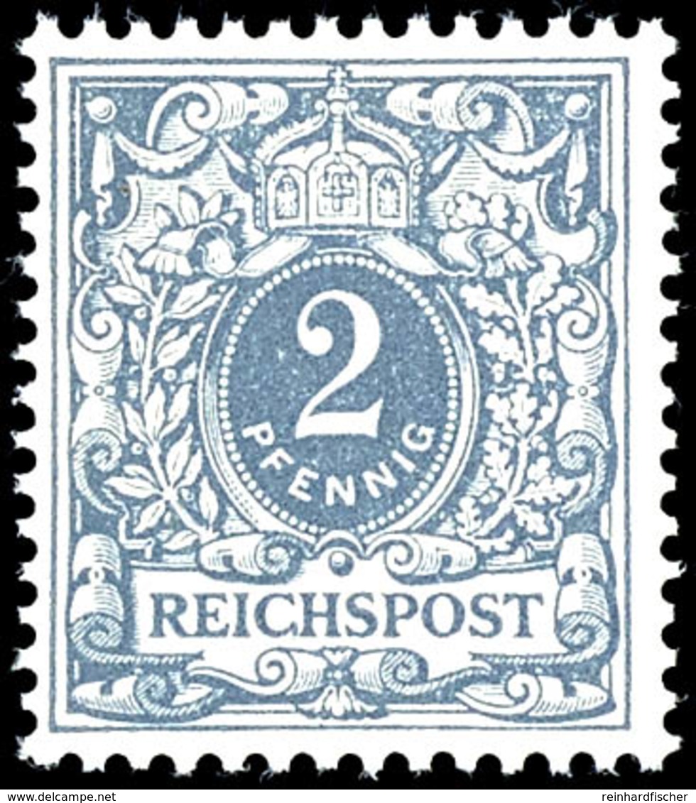 2 Pfg. Krone/Adler, Plattenfehler "REIGHSPOST", Postfrisch, Mi. 250,-, Katalog: 52I ** - Other & Unclassified