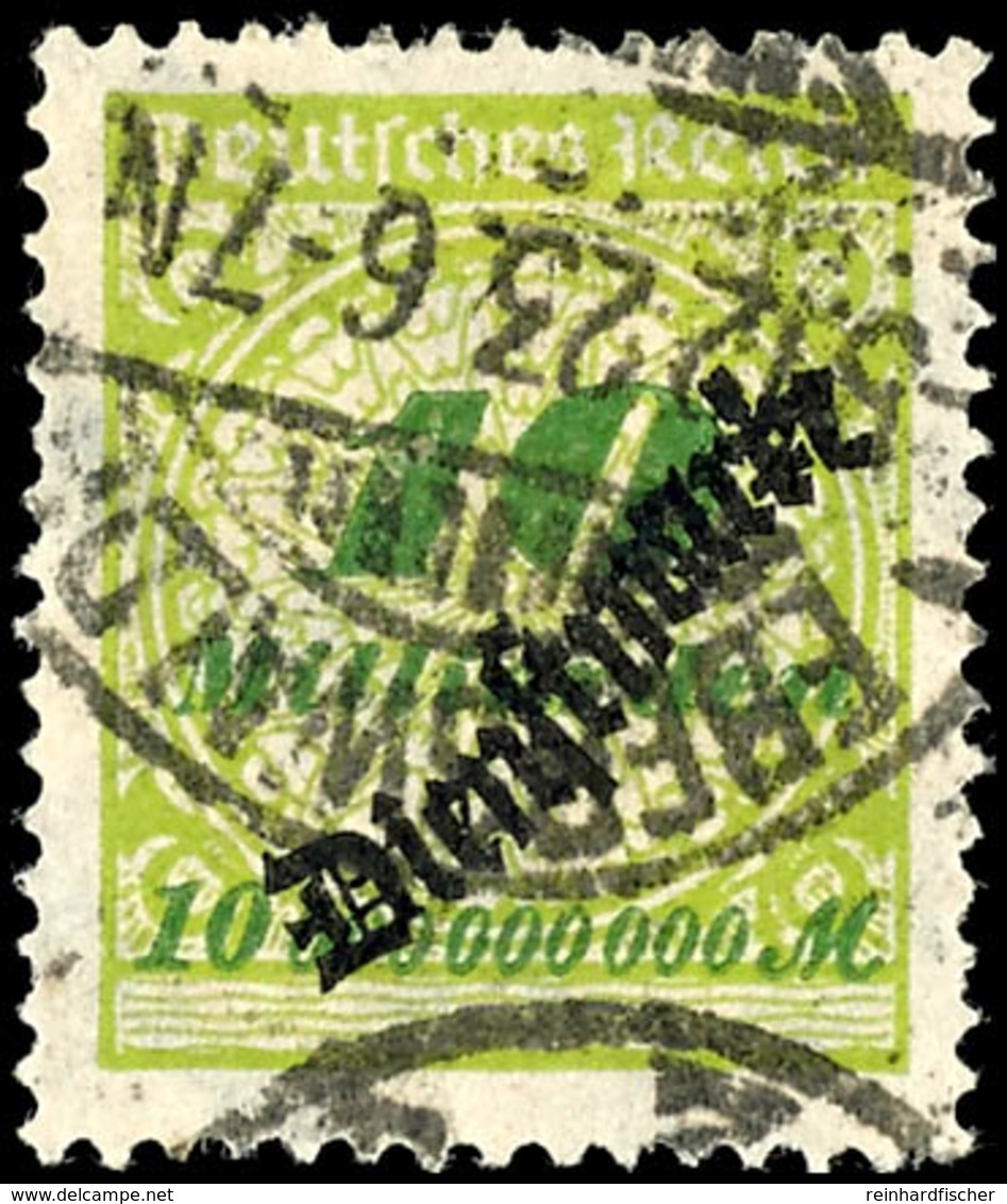 10 Mrd. Gest. EBERSWALDE 5.12.23, Gepr. Infla/Peschl, Mi. 180,-, Katalog: 86 O - Autres & Non Classés