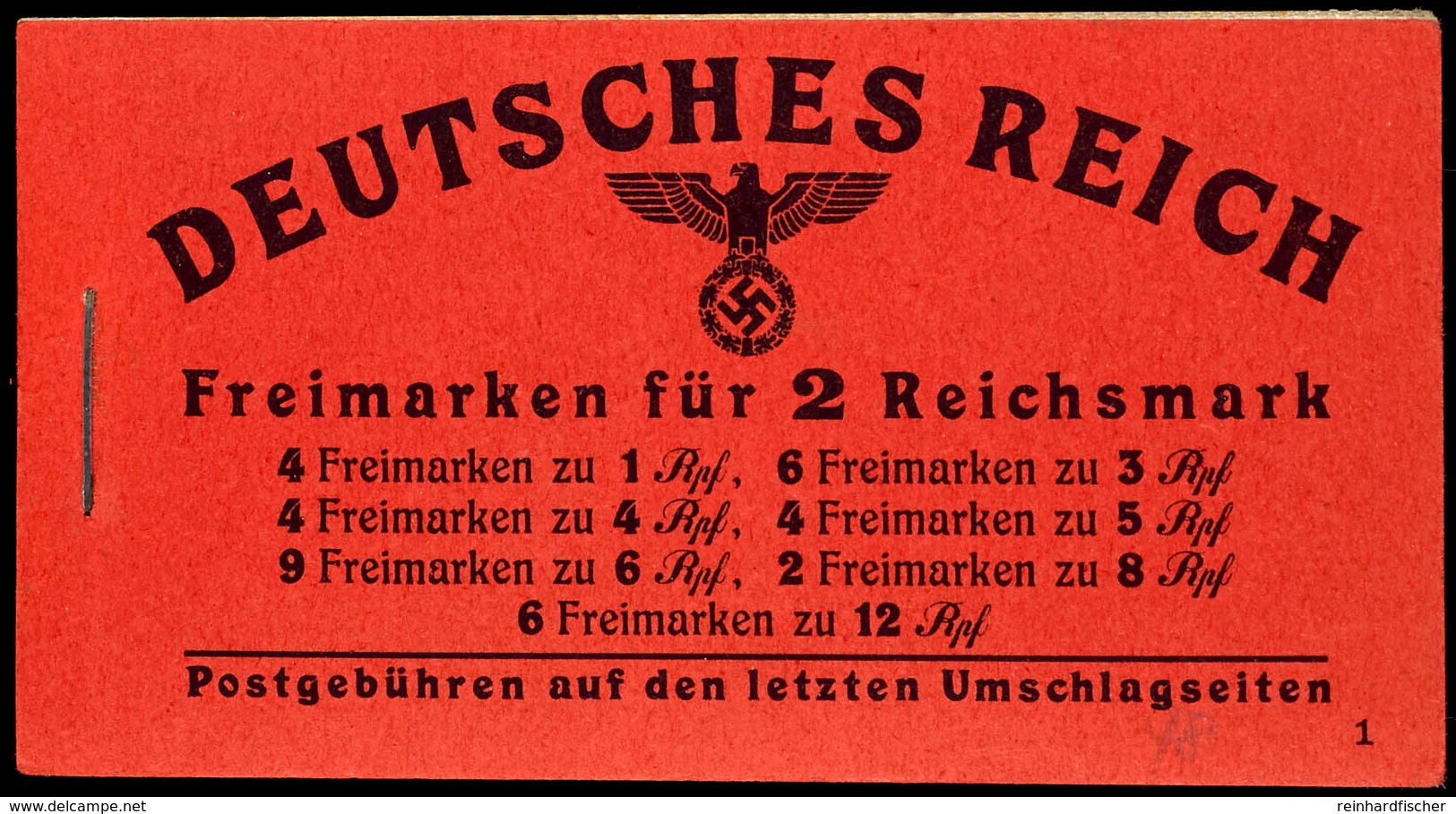 Hitler 1841, 2. Reklameseite Van Dyke Kopierstift, Tadellos Postfrisch, Mi. 160.-, Katalog: MH48.3.1 ** - Libretti