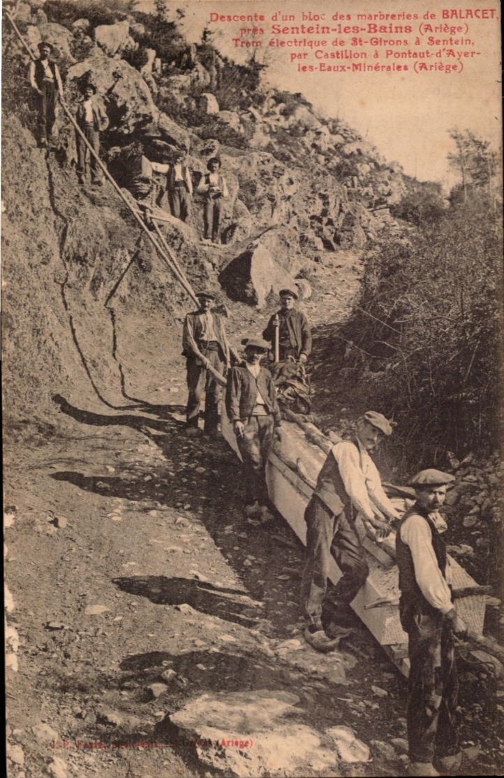 Sentein Ballacet Carrières  Mine Minier Mines - Autres & Non Classés