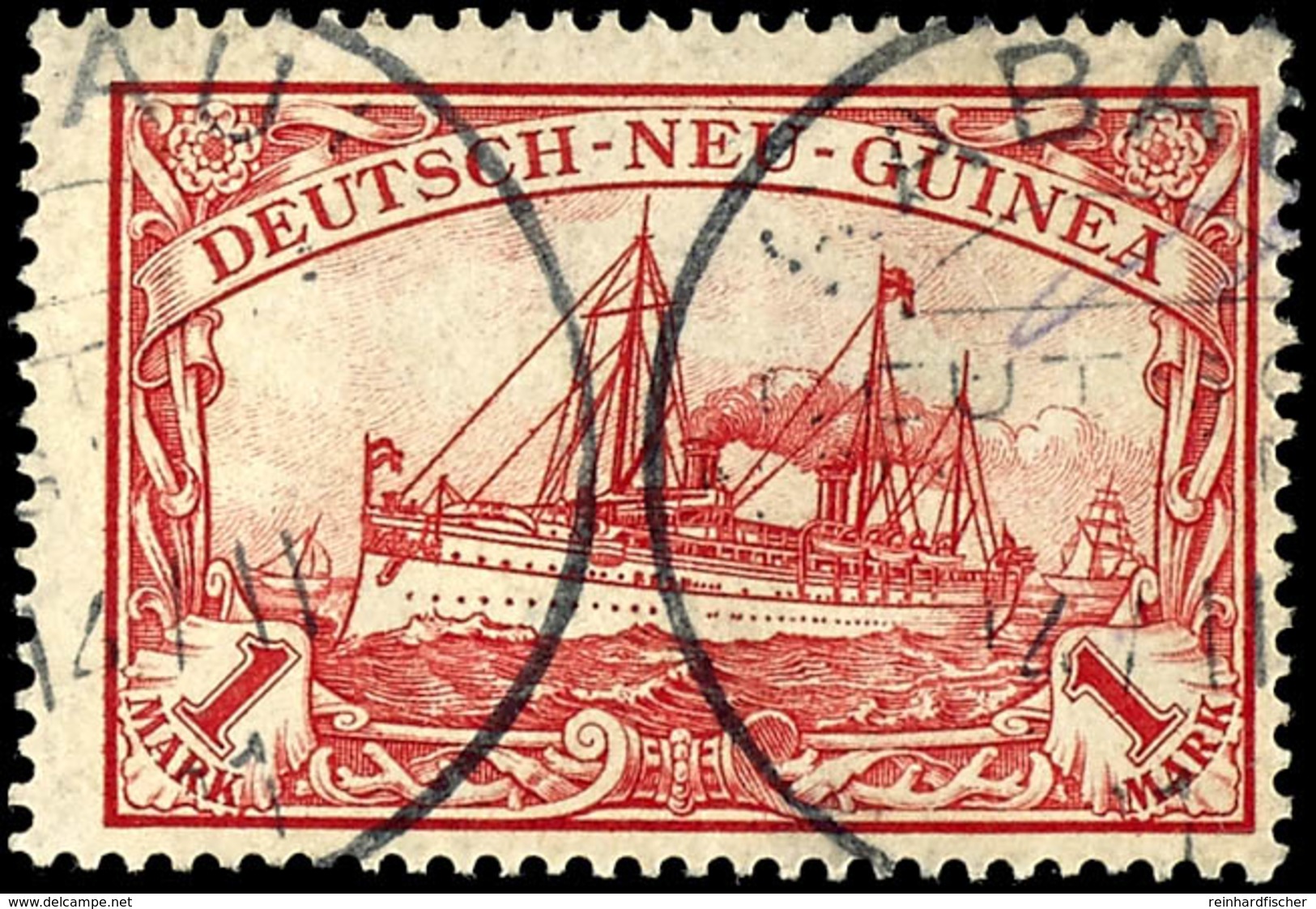 1 M. Kaiseryacht, Zentrisch Gestempelt KOS "RABAUL 14/11 11", Tadellose Erhaltung, Kabinett, Gepr. Pualigk BPP, Katalog: - Deutsch-Neuguinea