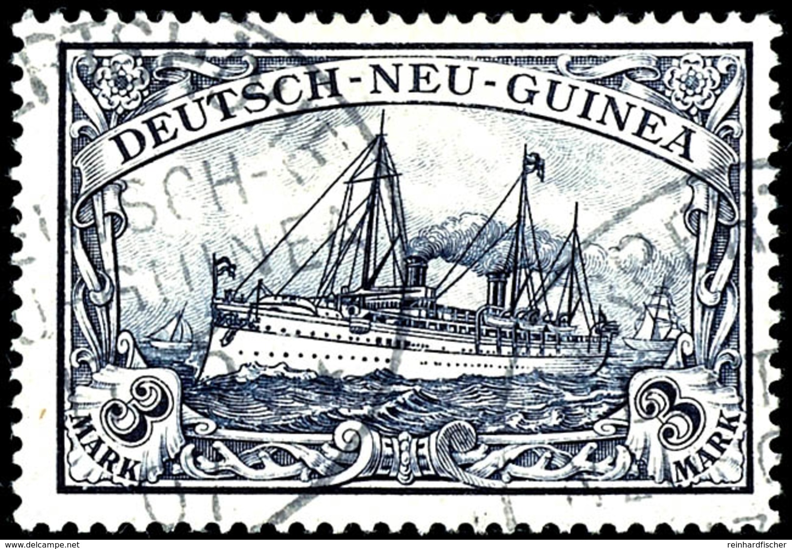 3 M. Kaiseryacht, Zentrisch Gestempelt "HERBERTSHÖHE 17 5 07", Tadellose Erhaltung, Kabinett, Gepr. Bothe BPP, Mi. 190.- - German New Guinea