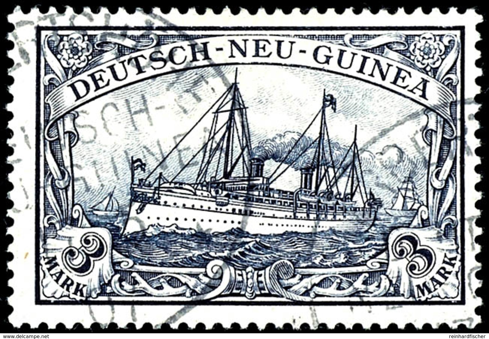 3 M. Kaiseryacht, Zentrisch Gestempelt "HERBERTSHÖHE 17 5 07", Tadellose Erhaltung, Kabinett, Gepr. Bothe BPP, Mi. 190.- - Deutsch-Neuguinea