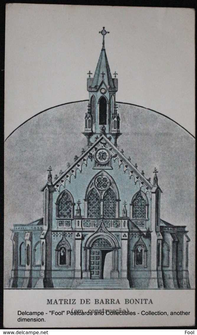 BRASIL Sao Paulo Matriz De Barra Bonita  Em Construcçao 1922 Bilhete Postal - São Paulo