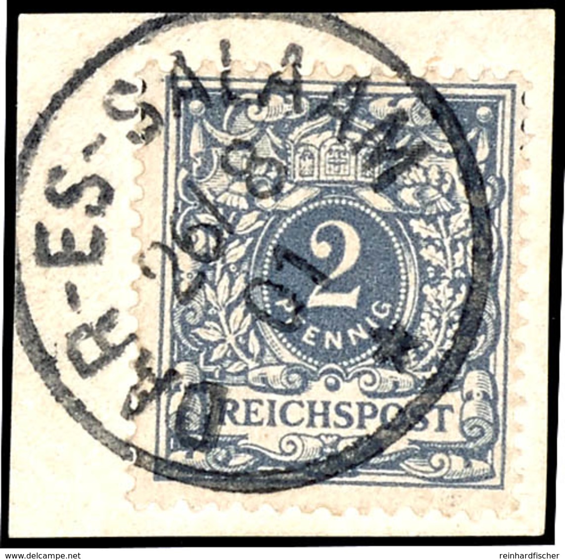 2 Pfg. Gestempelt "DAR-ES SALAM 26/8 01" Auf Briefstück., Katalog: M52 BS - German East Africa