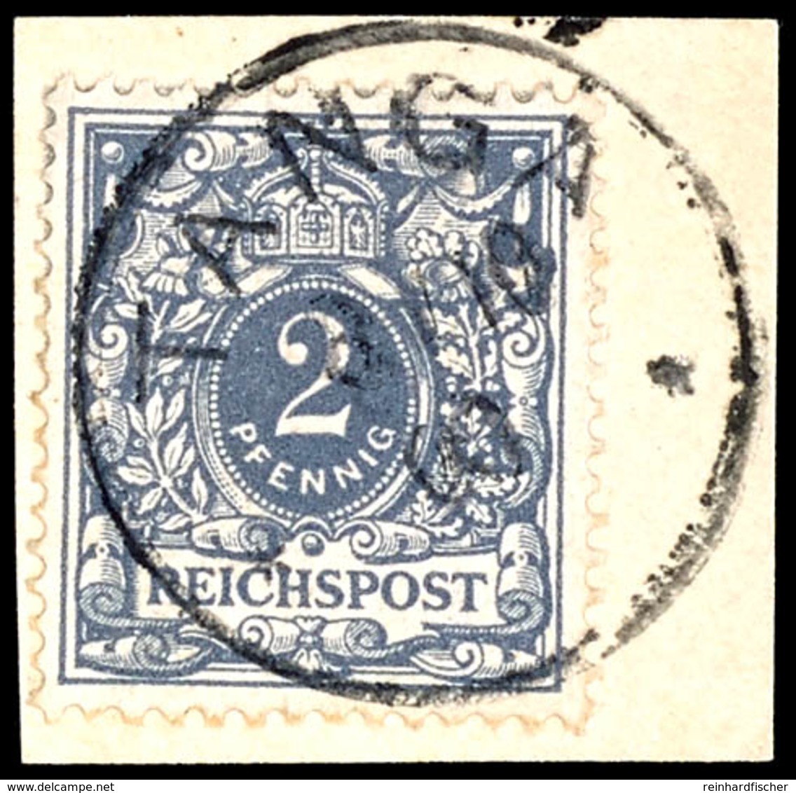 2 Pfg. Gestempelt "TANGA 31/10 00" Auf Briefstück., Katalog: M52 BS - Deutsch-Ostafrika