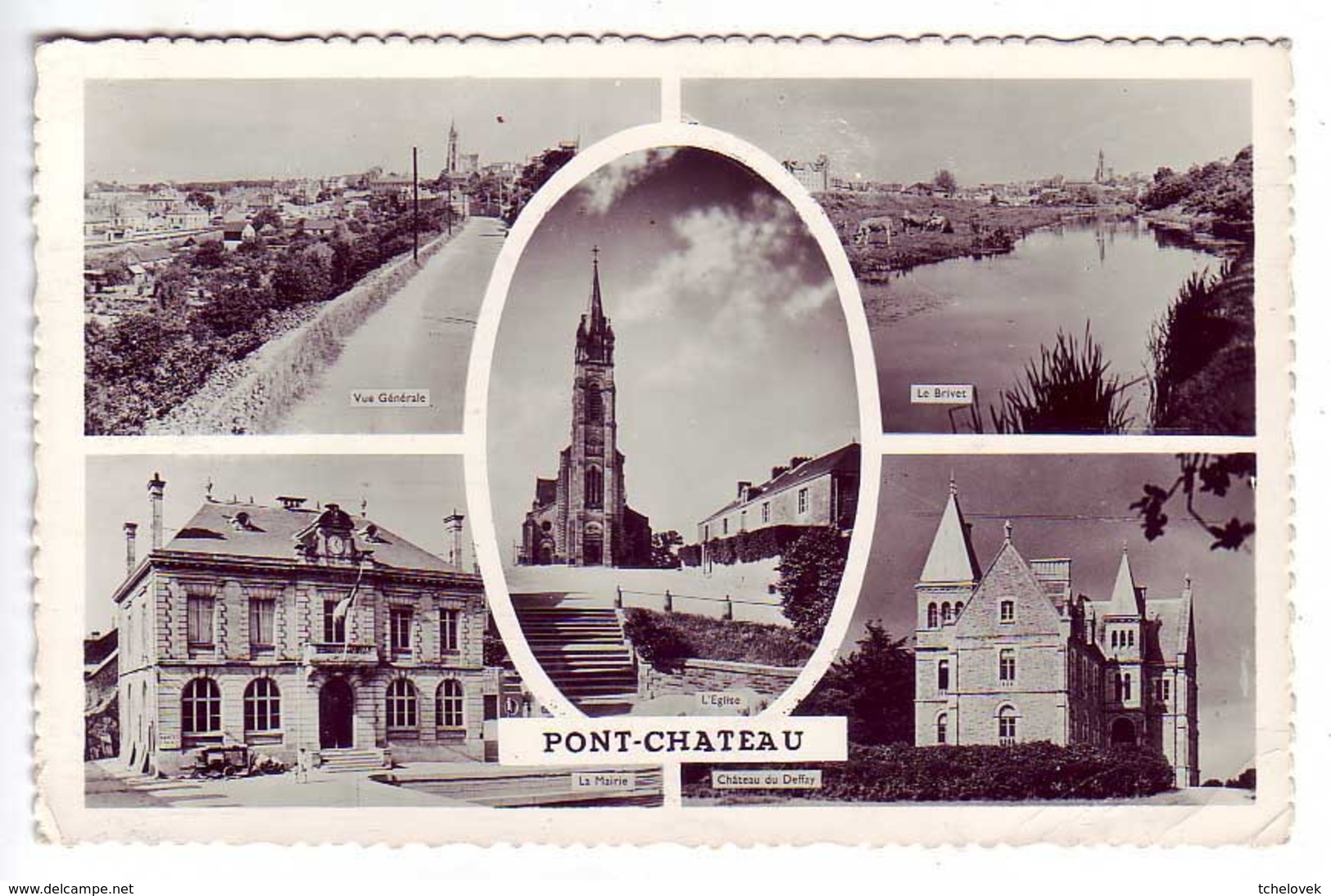 (44). Pontchateau. 8 N&B Place De La Mairie & 8 Scala Sanctua & Ecrite 1961 (1) - Pontchâteau