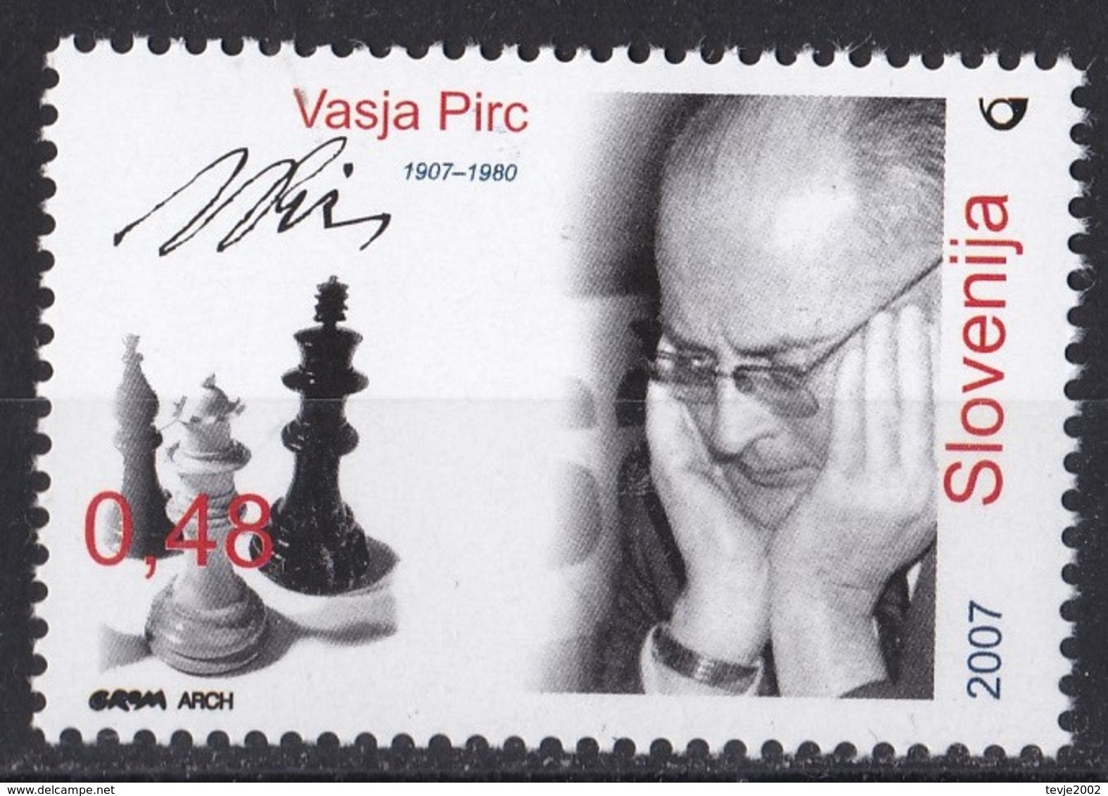 Bö_ Slowenien - Mi.Nr.  629 - Postfrisch MNH - Schach Chess - Schach