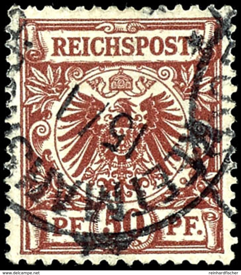 Vorläufer 50 Pfennig, Tadellose Marke, Stempel "KEETMANSHOOP" Ohne Jahreszahl (96), Geprüft Steuer BPP, Michel/Steuer 15 - Deutsch-Südwestafrika