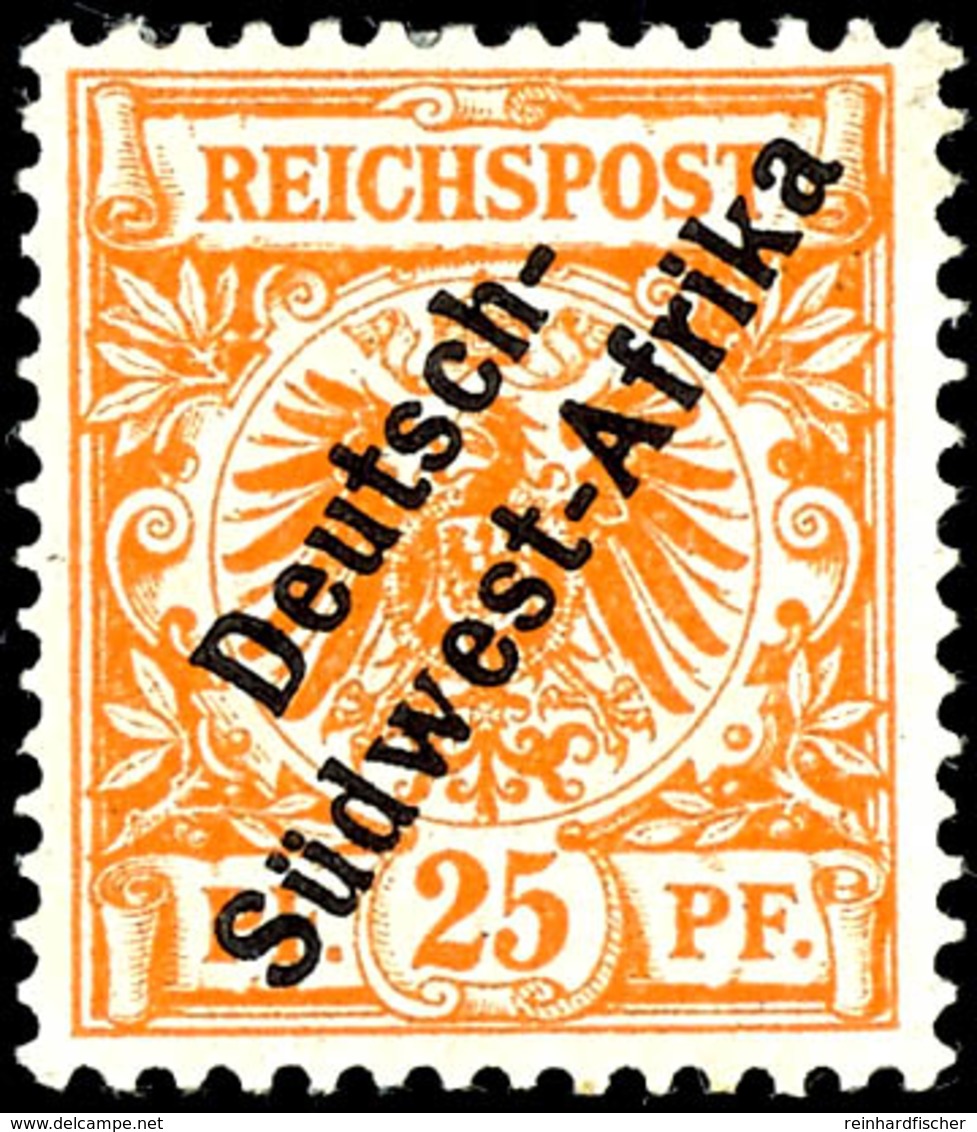 25 Pfennig, Ungebraucht, Pracht, Michel 280,-, Katalog: Ia * - Deutsch-Südwestafrika