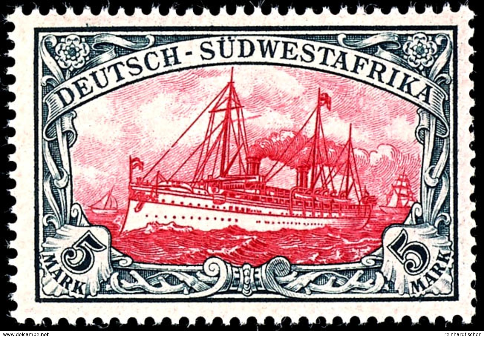 3 Pfg Bis 5 Mark Kaiseryacht, Kompletter Satz Mit 13 Werten, Ungebraucht Mit Originalgummierung, Mi. 650.-, Katalog: 11/ - Sud-Ouest Africain Allemand