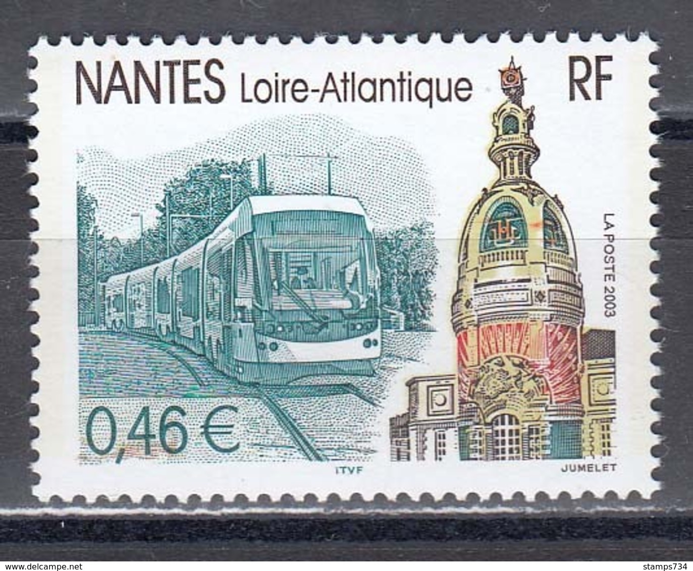 France 2003 - Nantes, Tramway TAN, YT 3552, Neuf** - Neufs