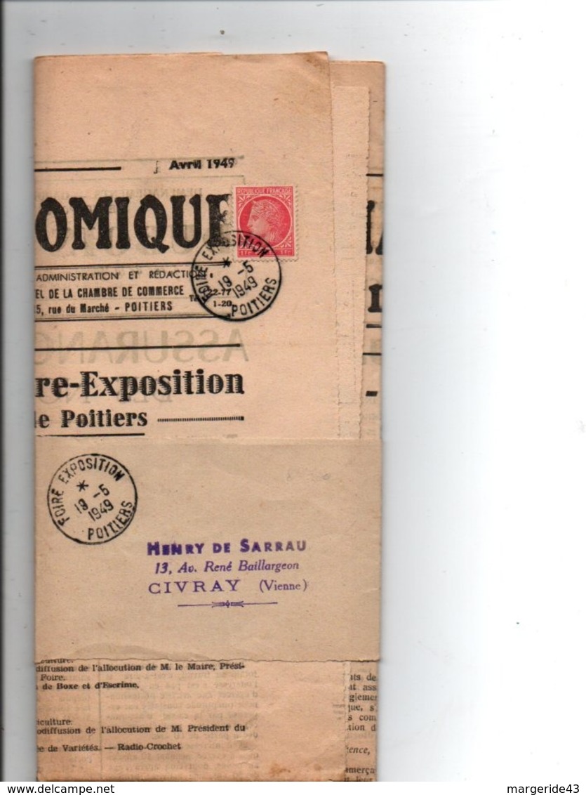 JOURNAL L'INFORMATION ECONOMIQUE DE LA VIENNE AVRIL 1949 - Otros & Sin Clasificación