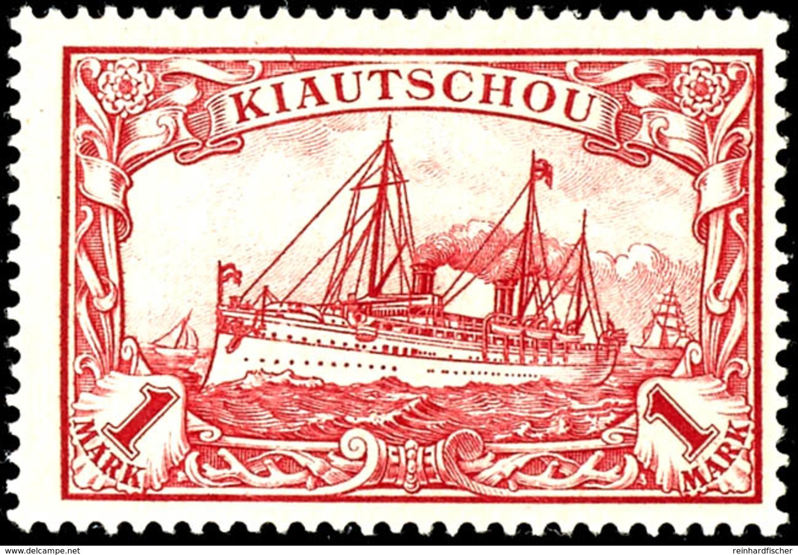 1 Mark Kaiseryacht, Tadellos Postfrisch, Ohne Signatur, Michel 175,-, Katalog: 14 ** - Kiautchou