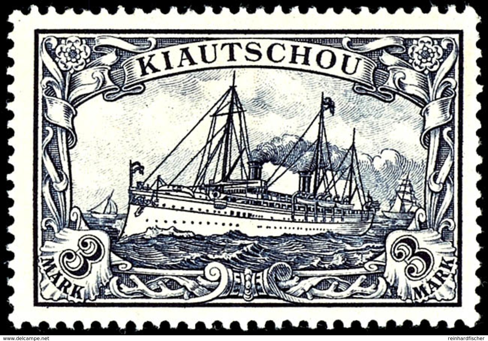 3 Mark Kiautschou, Postfrisch, Kabinett, Michel 260,-, Katalog: 16 ** - Kiautschou