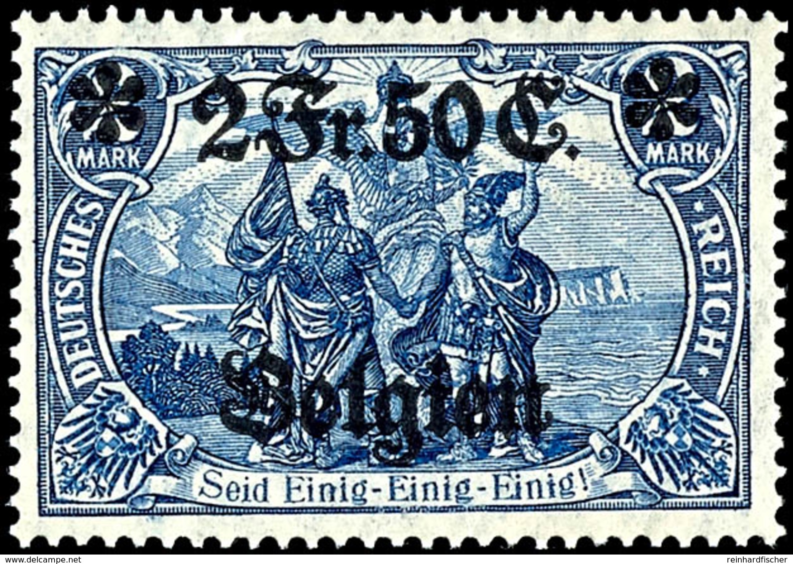 3 C. Auf 3 Pfg. - 2F 50C. Auf 2 M. Komplett Postfrisch, 75 C. Geprüft, M. 400.-, Katalog: 1/9 ** - Sonstige & Ohne Zuordnung