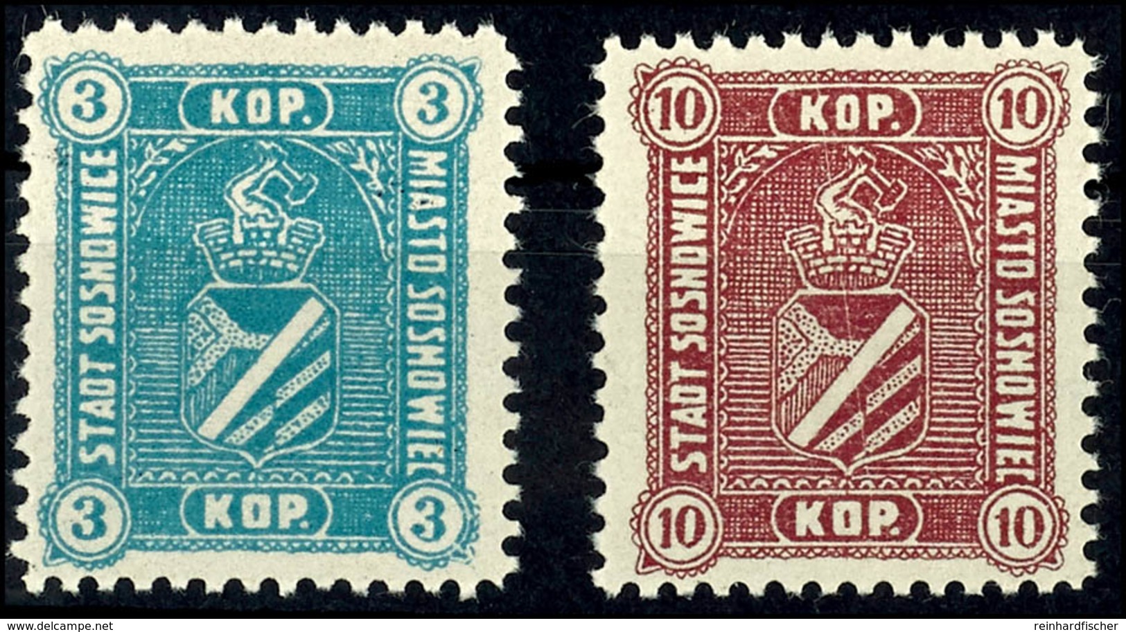 3 K. Und 10 K. Freimarken, Kompletter Satz Mit 2 Werten, Tadellos Postfrisch, Unsigniert, Mi. 200.-, Katalog: 1/2 ** - Sonstige & Ohne Zuordnung