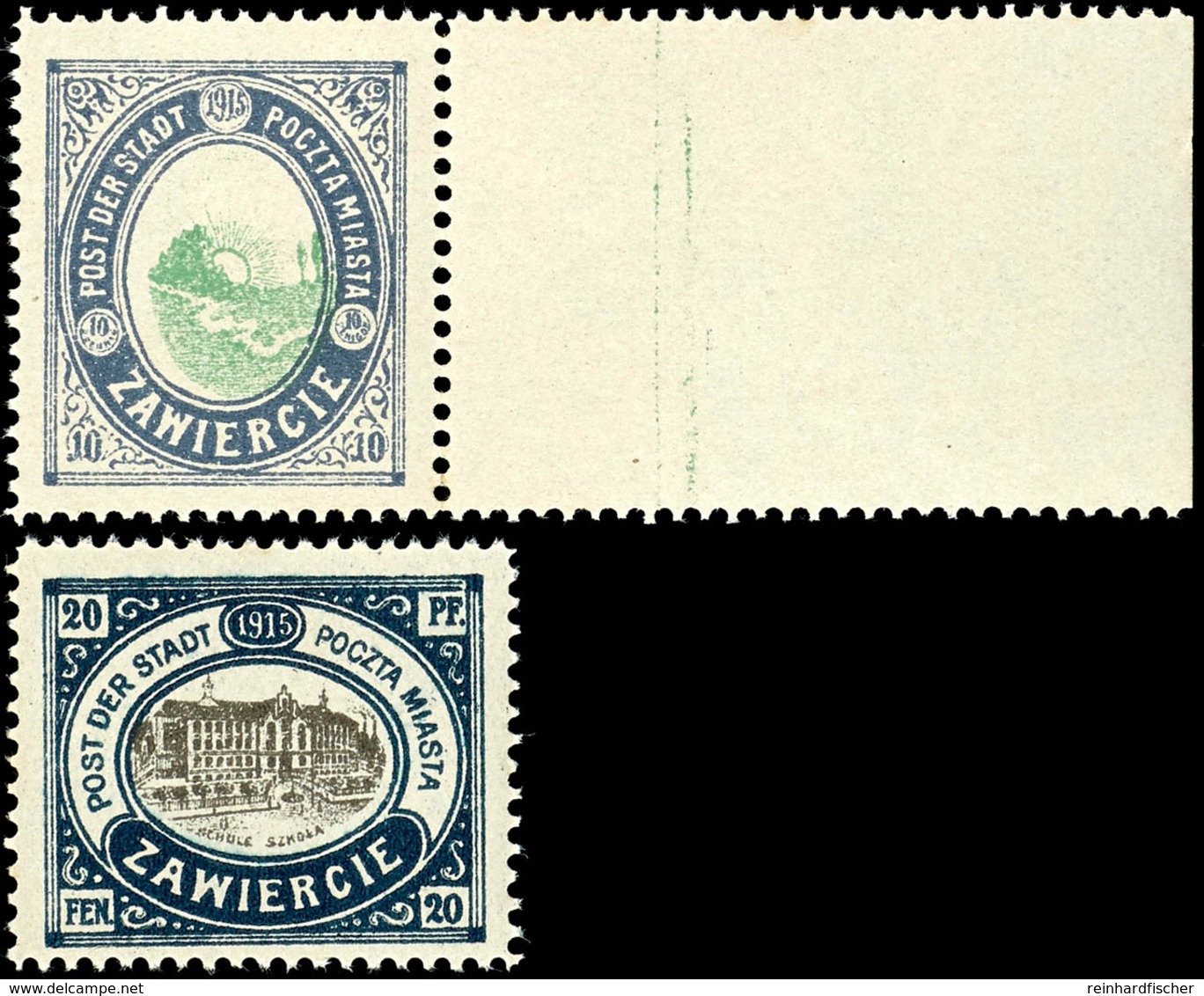 10 F. Und 20 F. Freimarken In Type III, Tadellos Postfrisch, Unsigniert, Mi. 360.-, Katalog: 1/2III ** - Sonstige & Ohne Zuordnung