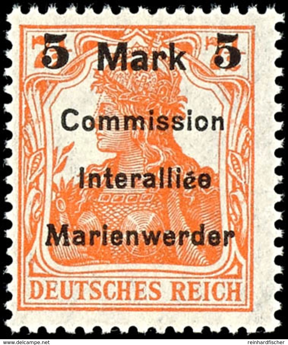 5 M Auf 7 1/2 Pf Tadellos Postfrisch, Mi. 90.-, Katalog: 25 ** - Sonstige & Ohne Zuordnung