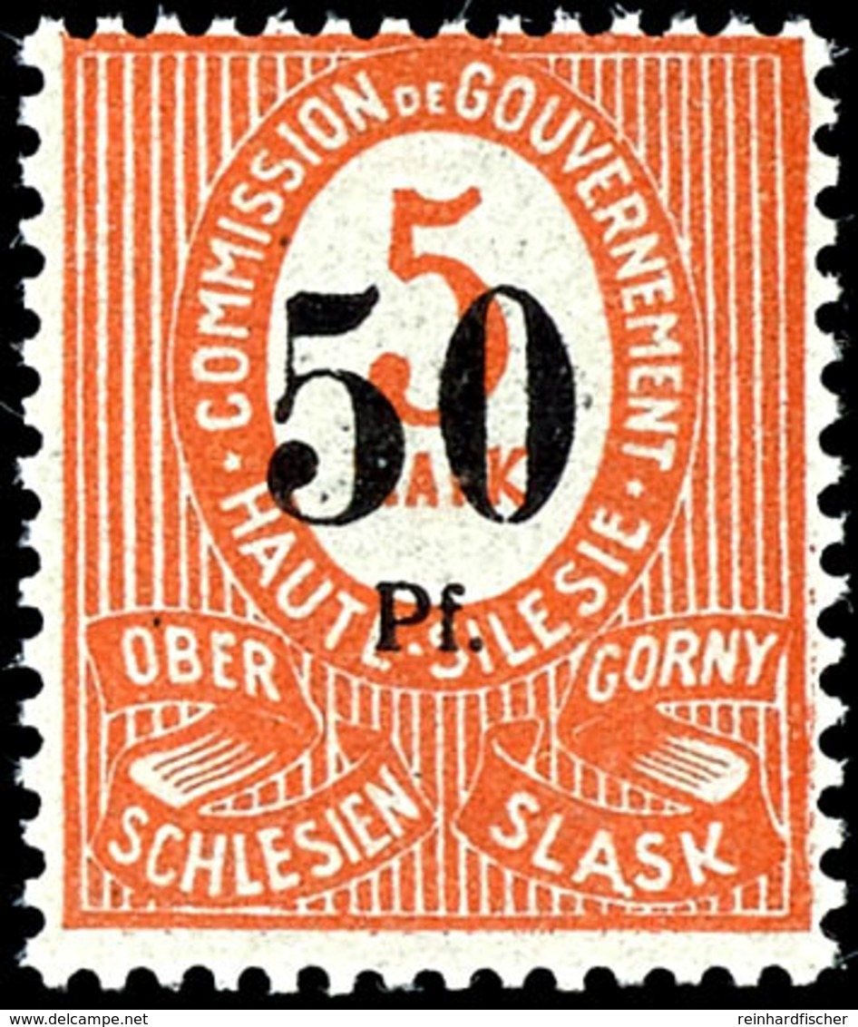 50 Pfennig Auf 5 Mark, Postfrisch, Fotobefund Gruber BPP "echt, Einwandfrei", Mi.380,-, Katalog: 12aIIIa ** - Sonstige & Ohne Zuordnung