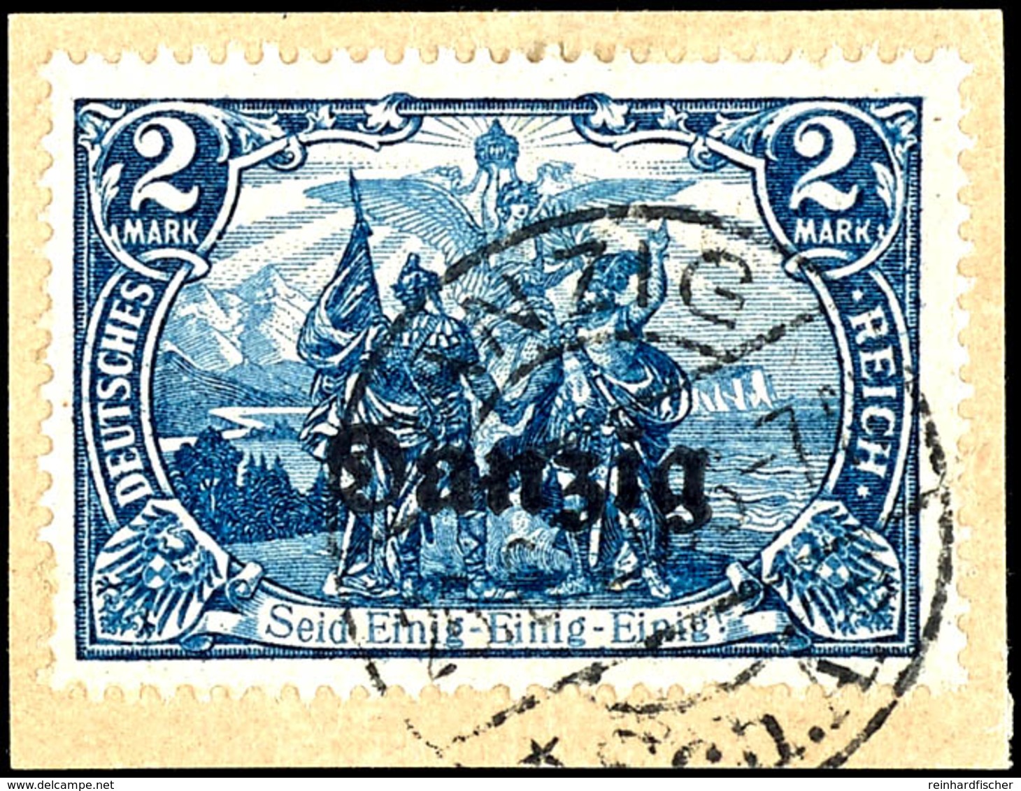 2 Mark Schwärzlichblau, Zeitgerecht Gestempelt, Fotoattest Soecknick BPP "echt Und Einwandfrei", Mi.1.800,-, Katalog: 11 - Autres & Non Classés