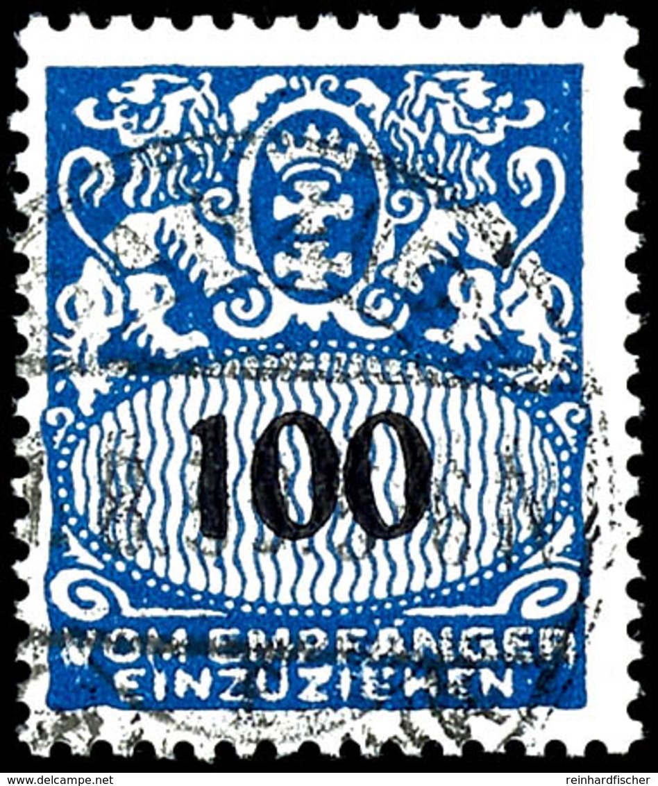 10 Bis 100 Pfennig Großes Staatswappen, Sauber Gestempelt, Geprüft Oechsner, Gruber, Soecknick BPP, Mi.550,-, Katalog: 4 - Sonstige & Ohne Zuordnung