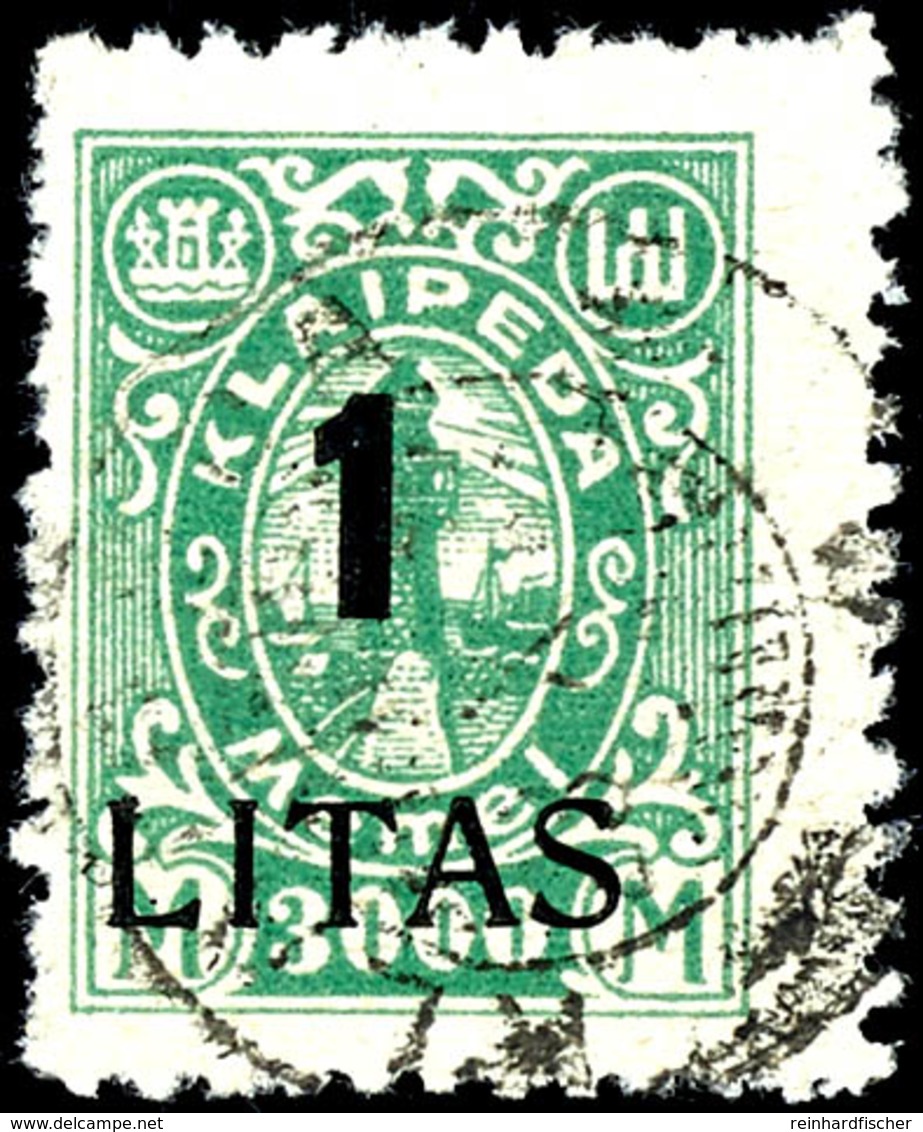 15 Cent. Bis 1 Litas Angliederung Des Memellandes, Satz Komplett Gestempelt, Geprüft Huylmanns BPP, Mi.450,-, Katalog: 1 - Memel (Klaipeda) 1923