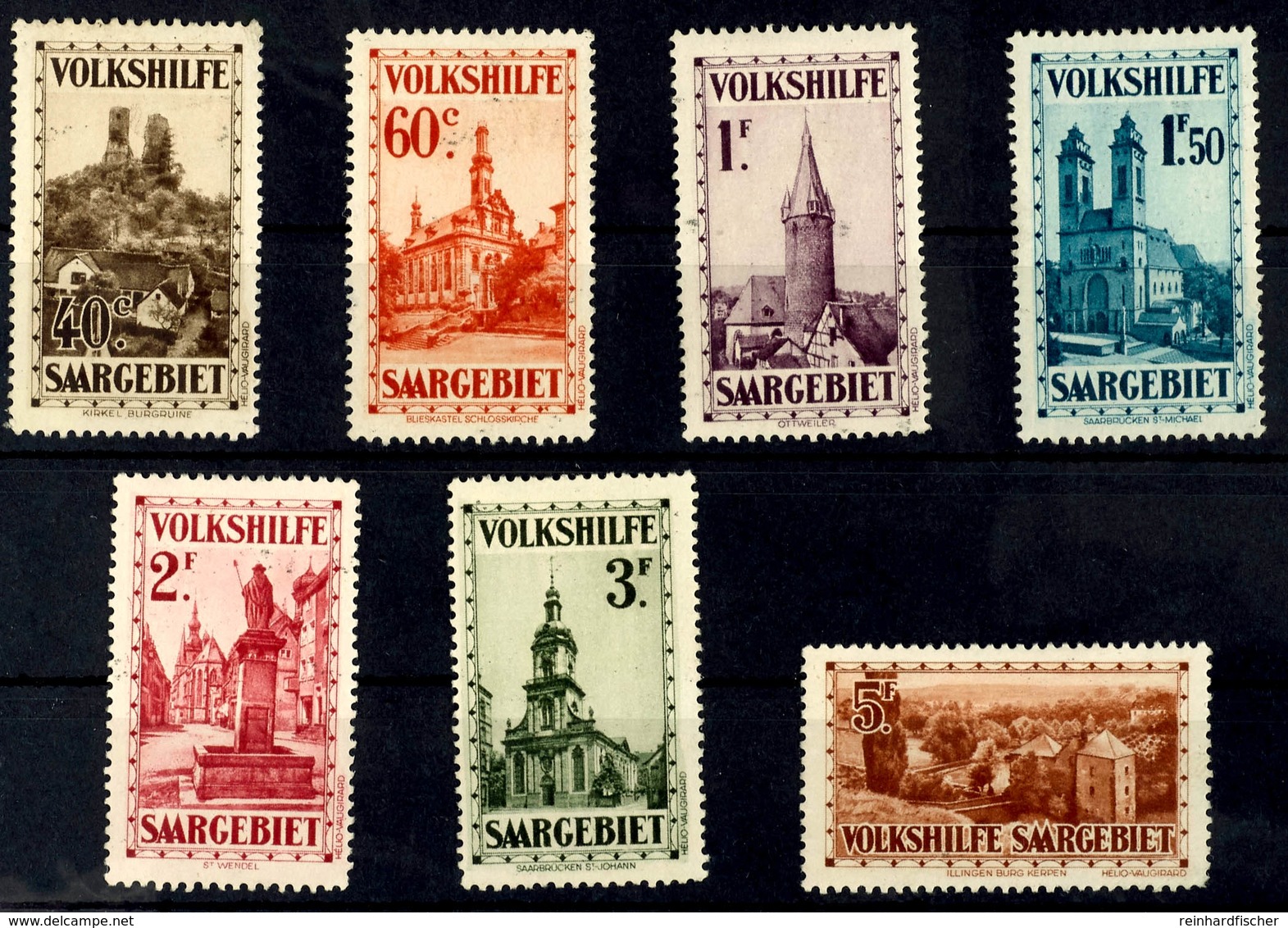 40 C. Bis 5 F., Volkshilfe 1932, 7 Werte Kpl. Ungebraucht, Mi. 300,-, Katalog: 161/67 * - Other & Unclassified