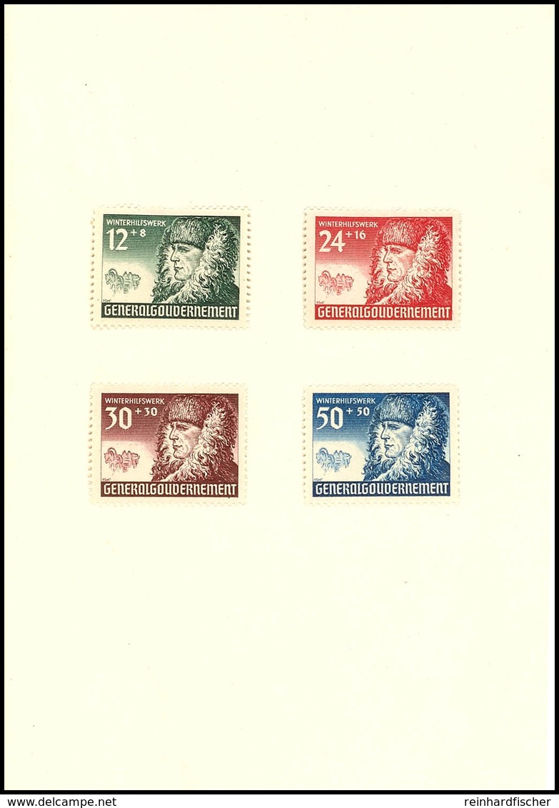 Geschenkheft Ausgabe November 1940 Mit Mi.-Nr. 59-62, Signiert Pfeiffer BP, Mi. 350.-, Katalog: GH8/40 * - Occupazione 1938 – 45