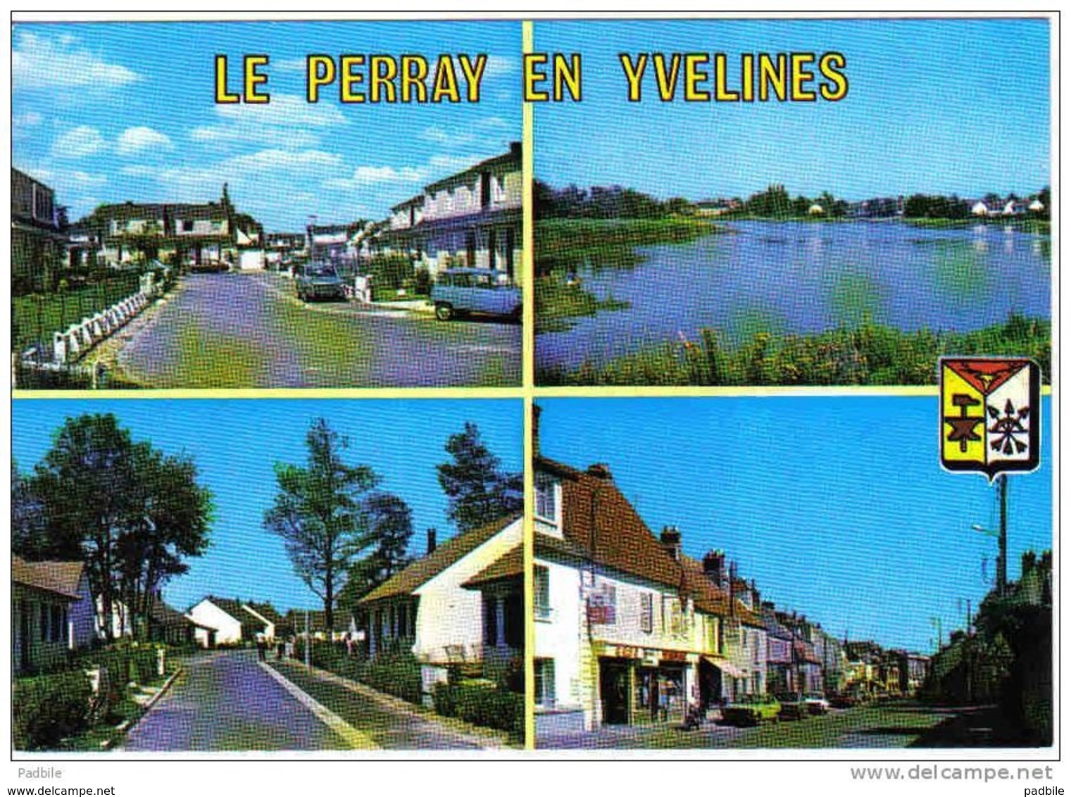 Carte Postale 78.  Le Perray - En - Yvelines  4L Renault Trés Beau Plan - Le Perray En Yvelines