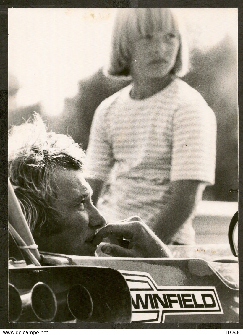 PHOTO-Célébrités Johnny HALLYDAY Et David à L'école WINFIELD De Magny Cours - Famous People