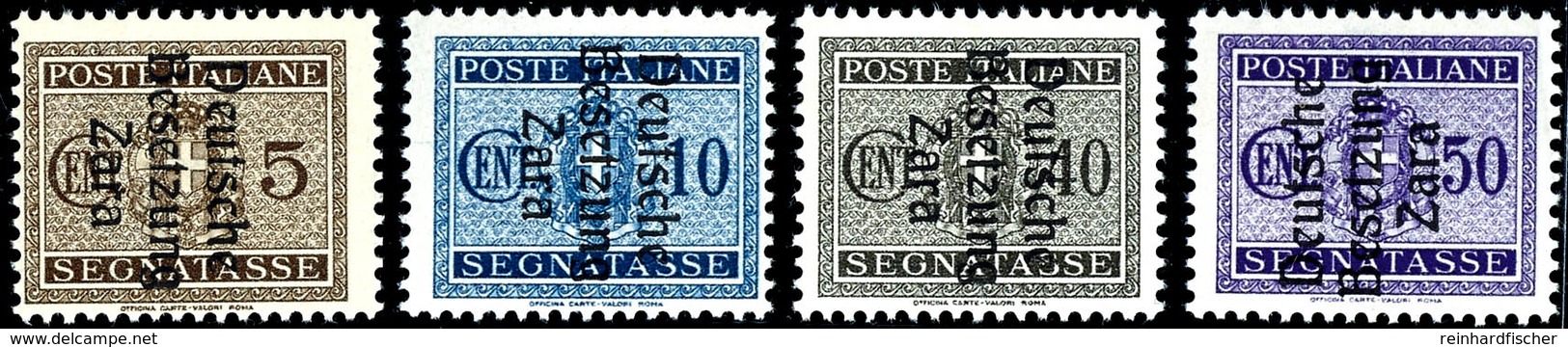 5,10,40 Und 50 Cmi., Je Type I Mit Aufdruckfehler "verkürztes 1. E In Deutsche" (Feld 73 Der Überdruckplatte), Postfrisc - Altri & Non Classificati