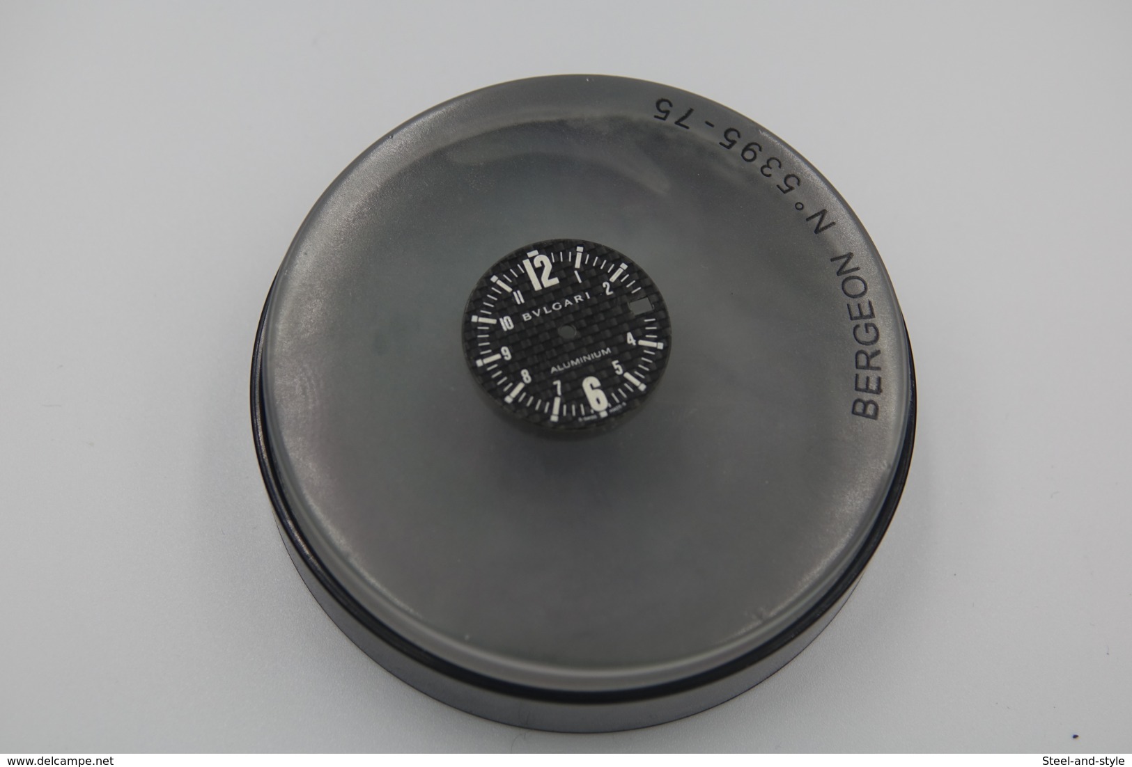 Watches PARTS : DIAL BVLGARI ALLUMINIUM MIDSIZE *** - Color : CARBON FIBER- Original Vintage - Genuine Parts- Swiss Made - Andere & Zonder Classificatie