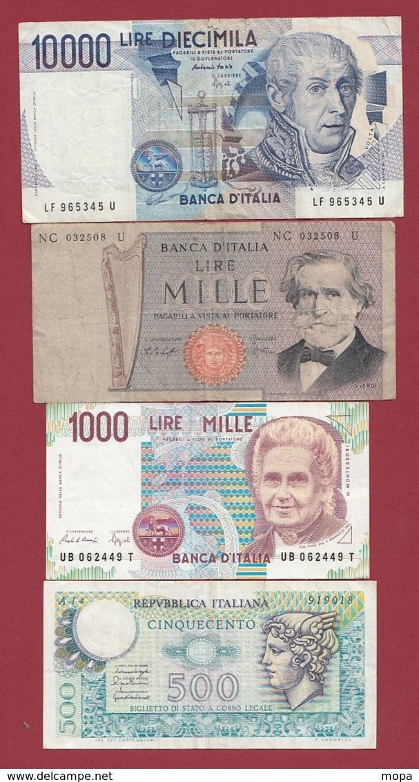 Italie 4 Billets Dans L 'état (27) - Altri & Non Classificati