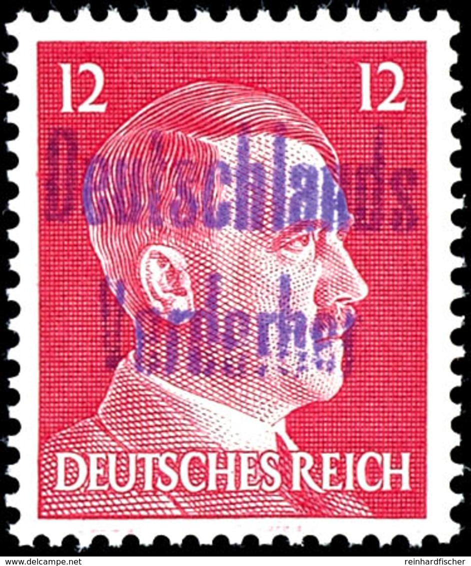 10 Und 12 Pfg. Hitler Im Stichtiefdruck, Postfrisch, Signiert Sturm, Mi. 900.-, Katalog: 25/26 ** - Meissen