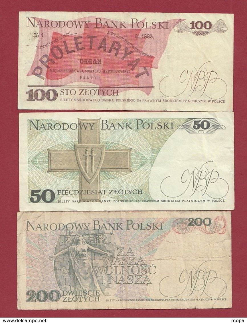 Plogne 3 Billets Dans L 'état (30) - Polonia