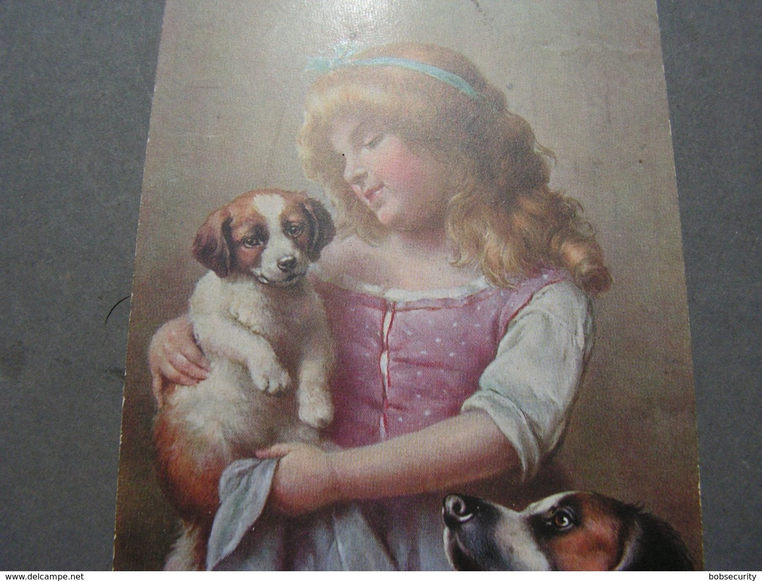 Schönes  Mädchen Mit Hund Portrait, Fillet, Girl, Child 1918 Aus Pforzheim - Abbildungen