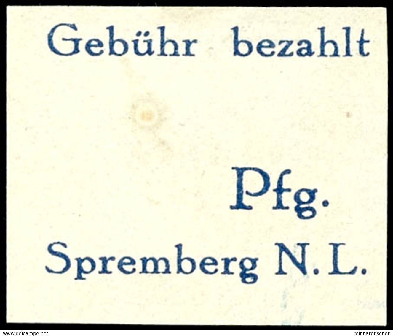 6 Pfg Freimarke, Abart "fehlende Wertziffer", Tadellos Ungebraucht Mit  Herstellungsbedingtem Papiereinschluss (kein Man - Spremberg