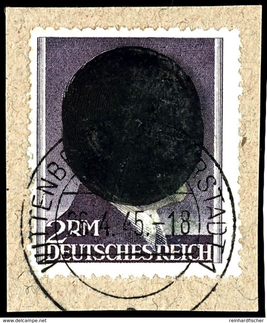 1 RM Und 2 RM A. Hitler Mit Handstempelaufdruck, Je Tadellos A. Kleinem Briefstück, Sign. Sturm, Katalog: AIIA,AIII BS - Wittenberg