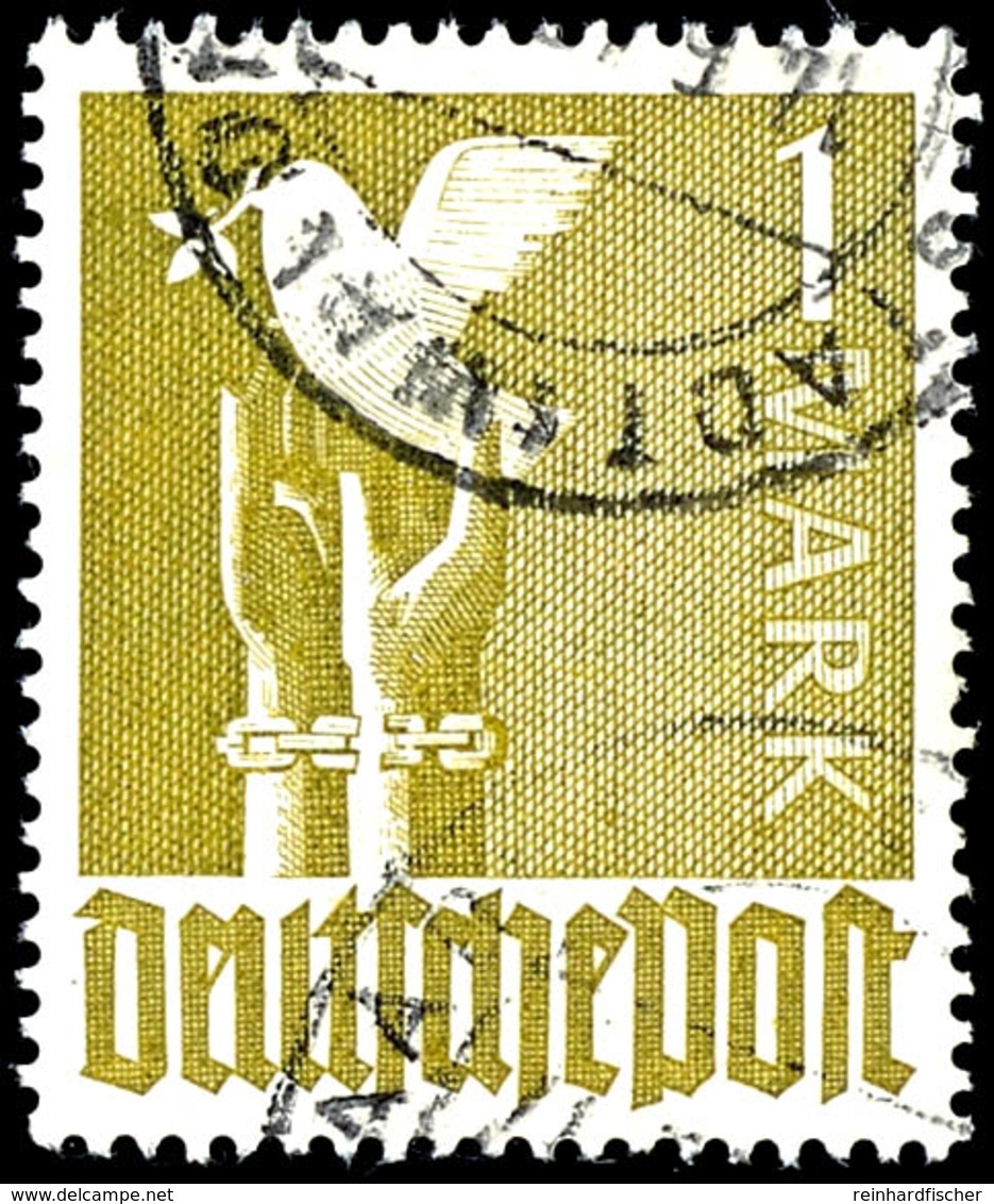 1M. Taube Braunoliv, Sogenannte Goldtaube, Gestempelt, Fotobefund Schlegel D. BPP, Mi.500,-, Katalog: 959b O - Sonstige & Ohne Zuordnung