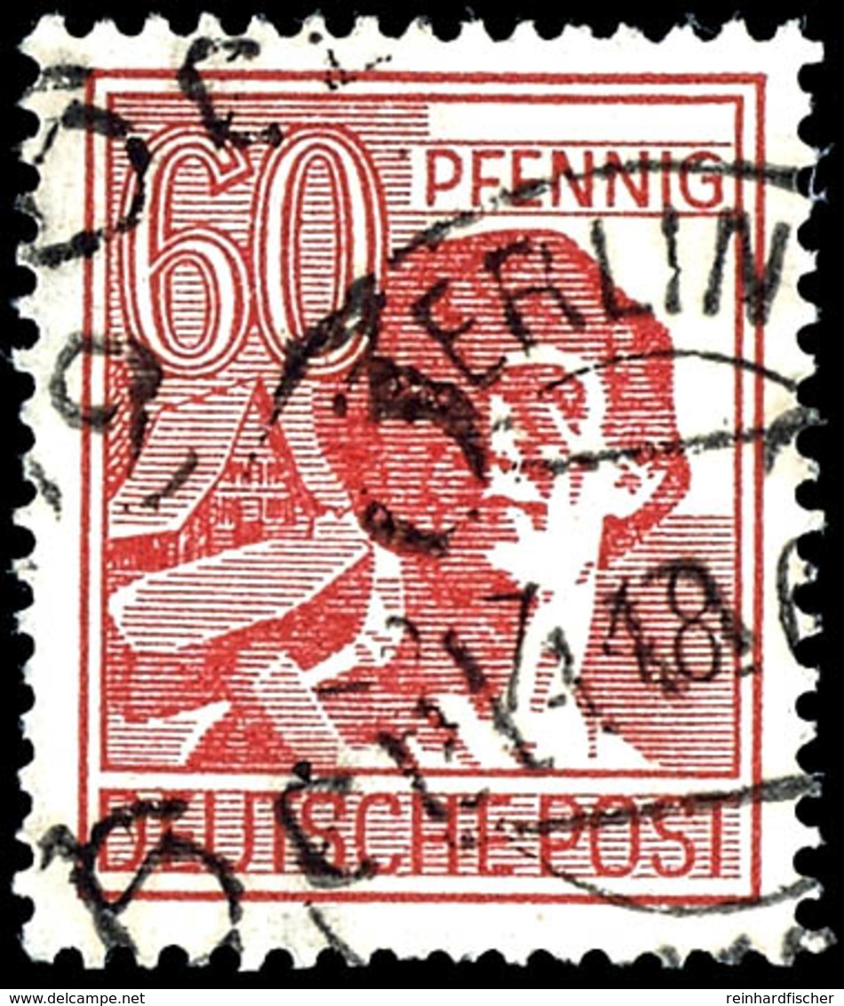 60 Pfg. Hell, Berlin 32, Gestempelt, Einwandfreie Erhaltung, Michel 400,- ,gepr. Ballschmidt BPP, Katalog: 179II O - Autres & Non Classés