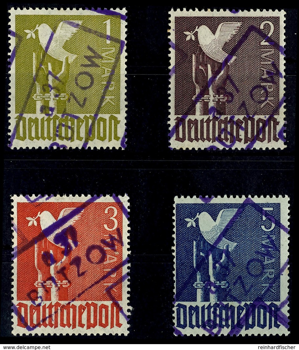 1 Mark Bis 5 Mark Taube Mit Aufdruck "BÜTZOW", Ungebraucht Mit Originalgummierung, Gepr. Fullgraf BPP, Katalog: IIaVIII/ - Autres & Non Classés