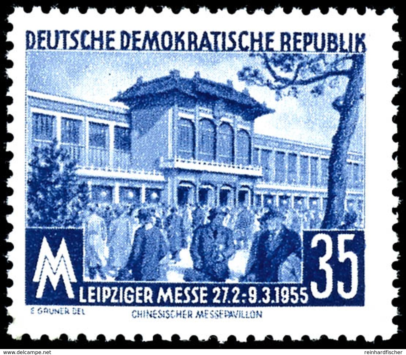 35 Pfg. Leipziger Frühjahrsmesse 1955, Beide Farben, Je Wasserzeichen Type I, Postfrisch, Gepr. Schönherr Bzw. Paul BPP, - Autres & Non Classés