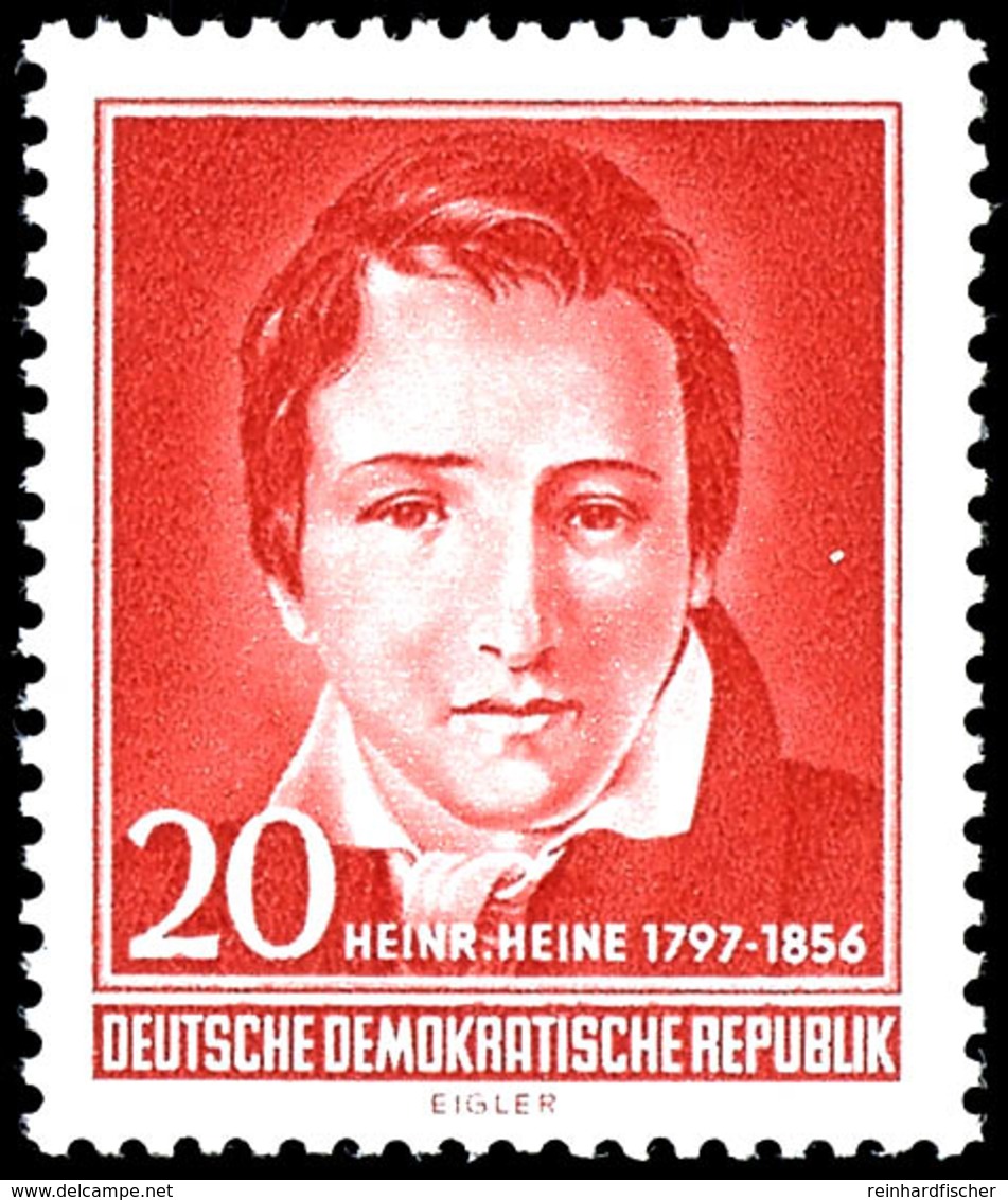 20 Pfg. Heinrich Heine, Wasserzeichen Type I, Postfrisch, Kurzbefund Schönherr BPP: "echt Und Einwandfrei", Mi. 800,-, K - Other & Unclassified