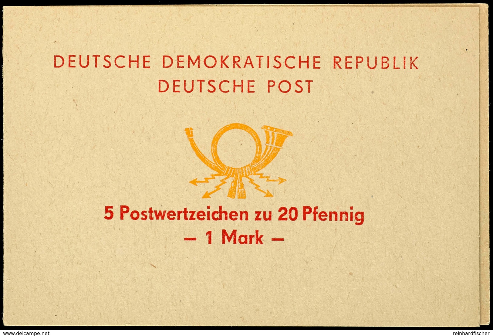 Sondermarken-Heftchen "5 Postwertzeichen Zu 20 Pfennig - 1 Mark -", Tadellos Postfrisch, Mi. 800.-, Katalog: SMHD2a ** - Other & Unclassified
