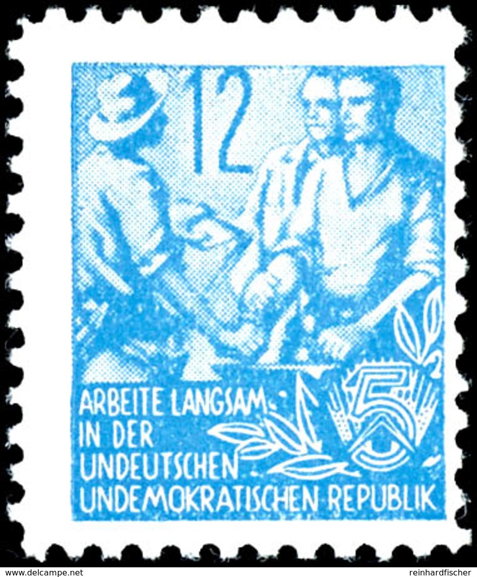 12 Pfennig Fünfjahresplan, Postfrisch, Geprüft Schlegel BPP, Michelwert 700,-, Katalog: 3 ** - Sonstige & Ohne Zuordnung